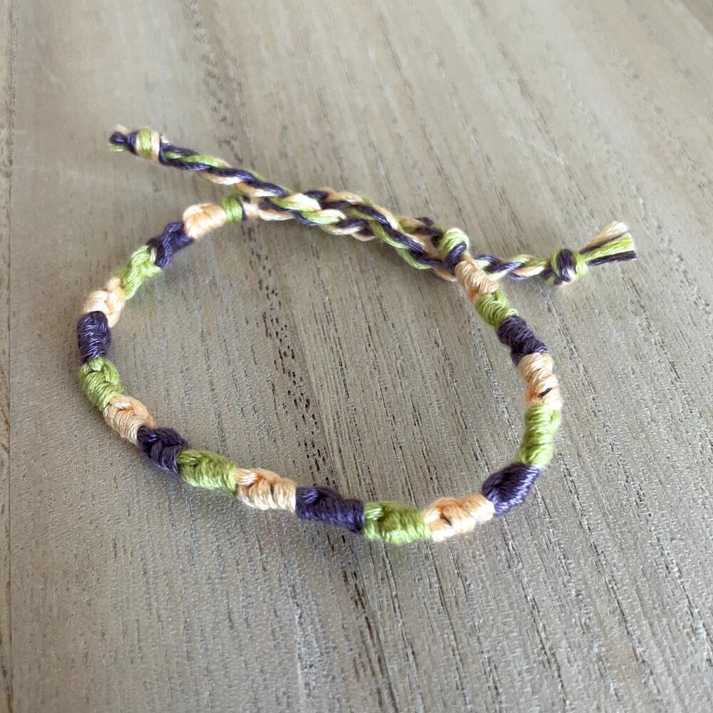 Ginny Bracelet, anklet, trendy, comfortable, tie, embroidery thread, woven, gift